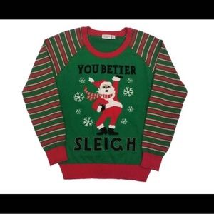 Holiday Sweater “You better sleigh”